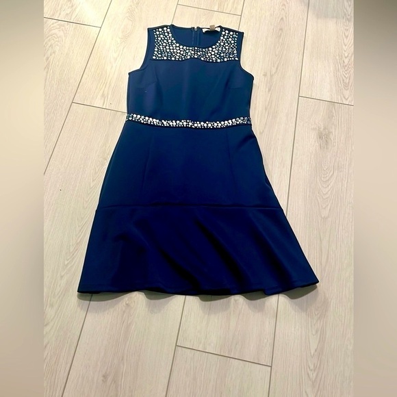 Michael Kors, Embellished Fit & Flare Dress True Navy,Excellent Condition.Size M - Picture 8 of 13